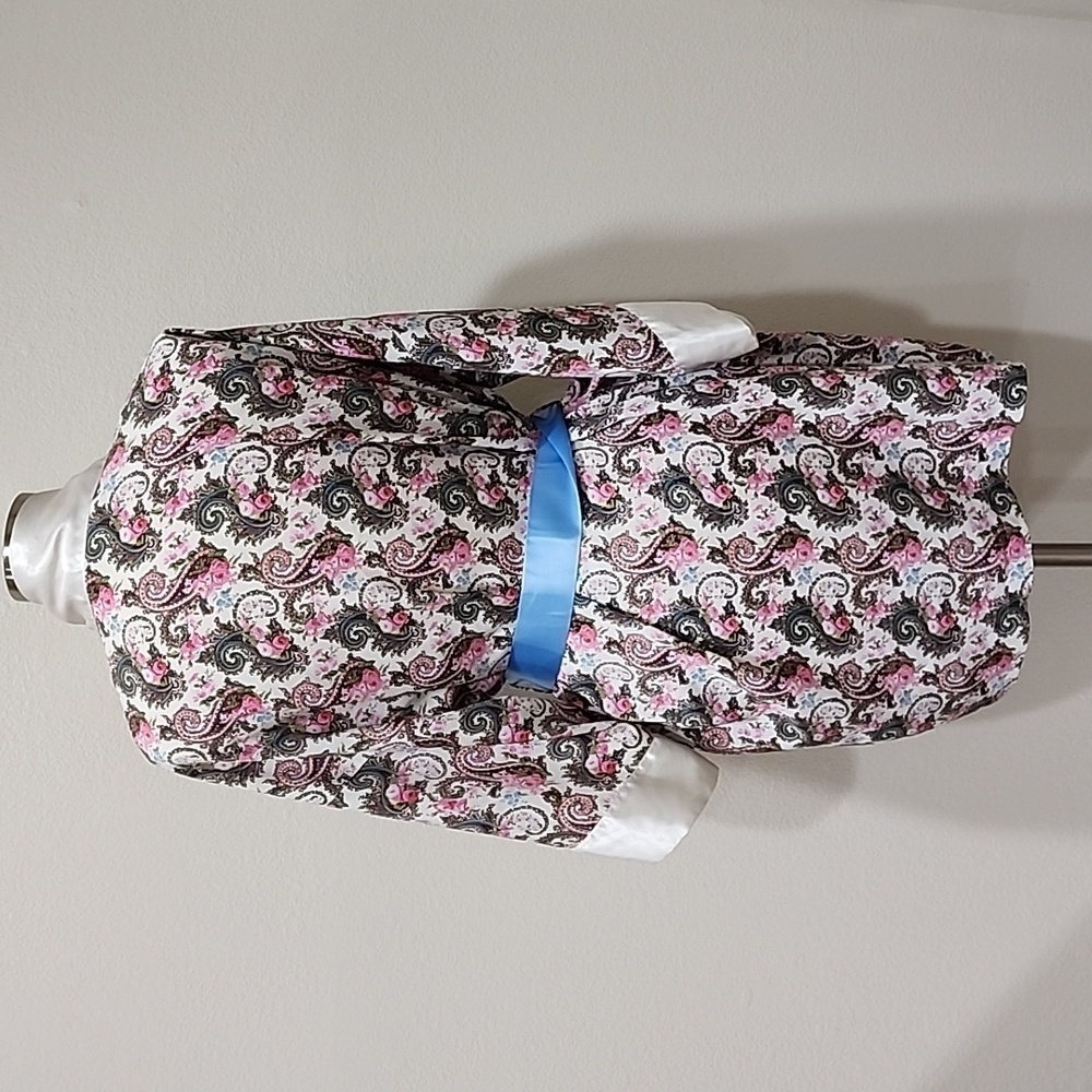Vintage Victoria's Secret Gold Label Robe Floral Paisley Cottagecore Feminine - Picture 11 of 11